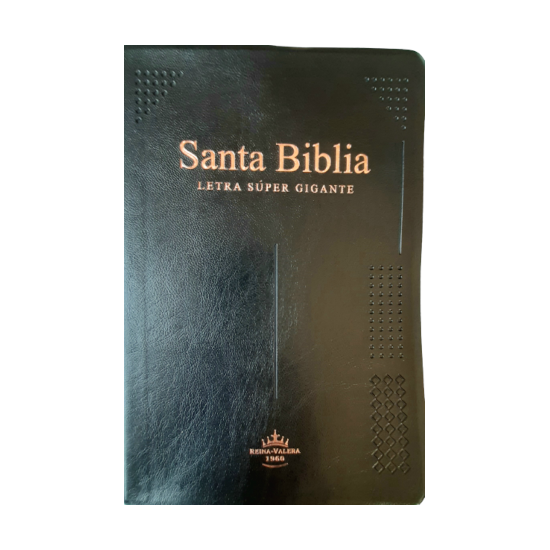 Biblia Reina Valera 1960 Tapa Vinilo Negro Letra Super Gigante ...